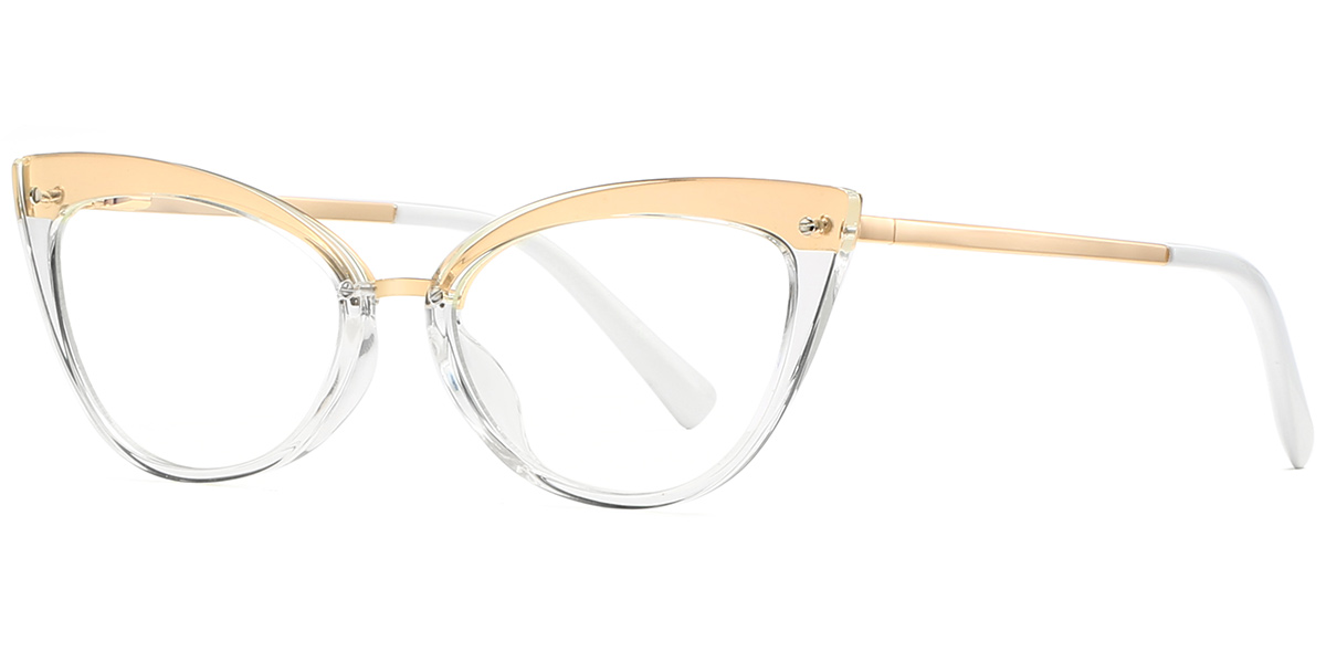 Cat Eye Blue Light Blocking Glasses translucent