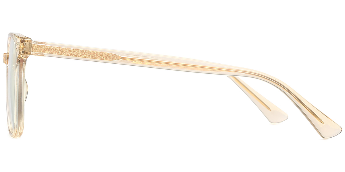Square Blue Light Blocking Glasses translucent-brown