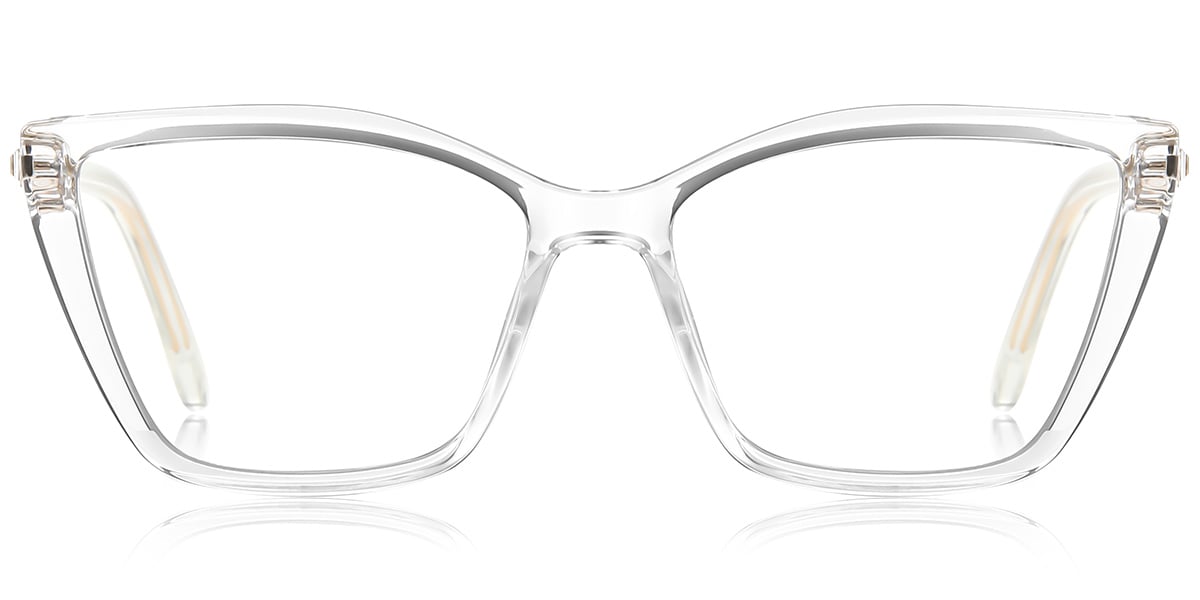 Square Blue Light Blocking Glasses translucent