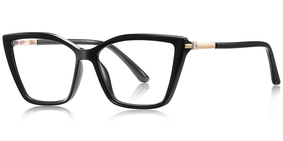 Square Blue Light Blocking Glasses black