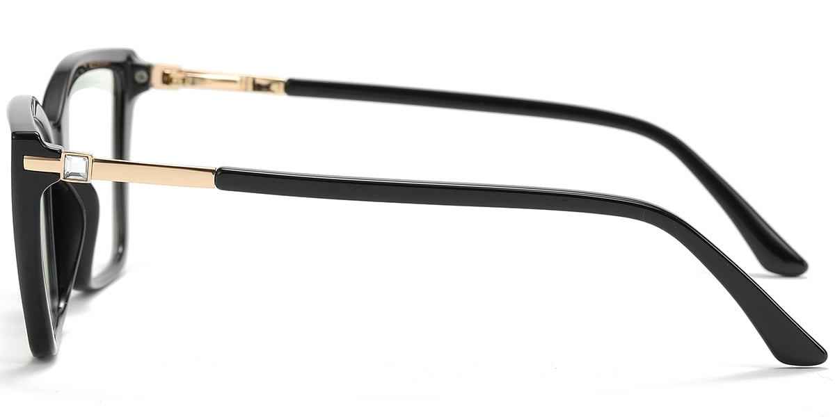 Square Blue Light Blocking Glasses black
