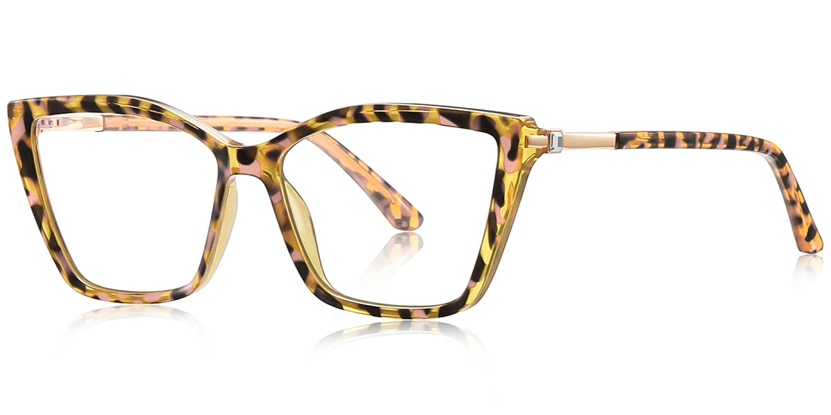Square Blue Light Blocking Glasses tortoiseshell