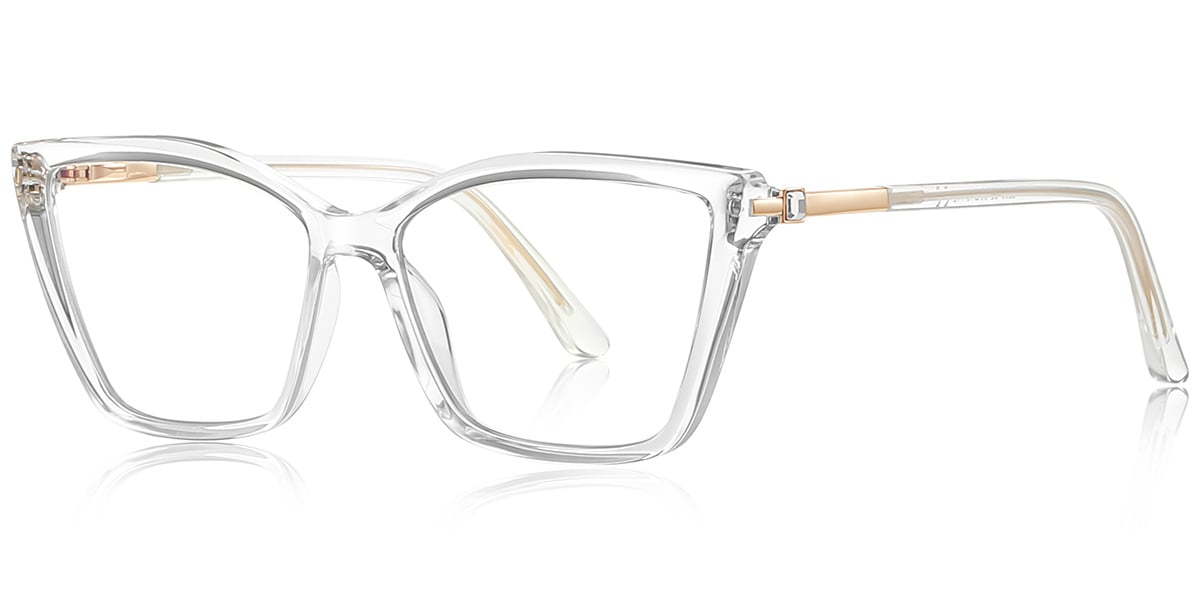 Square Blue Light Blocking Glasses translucent