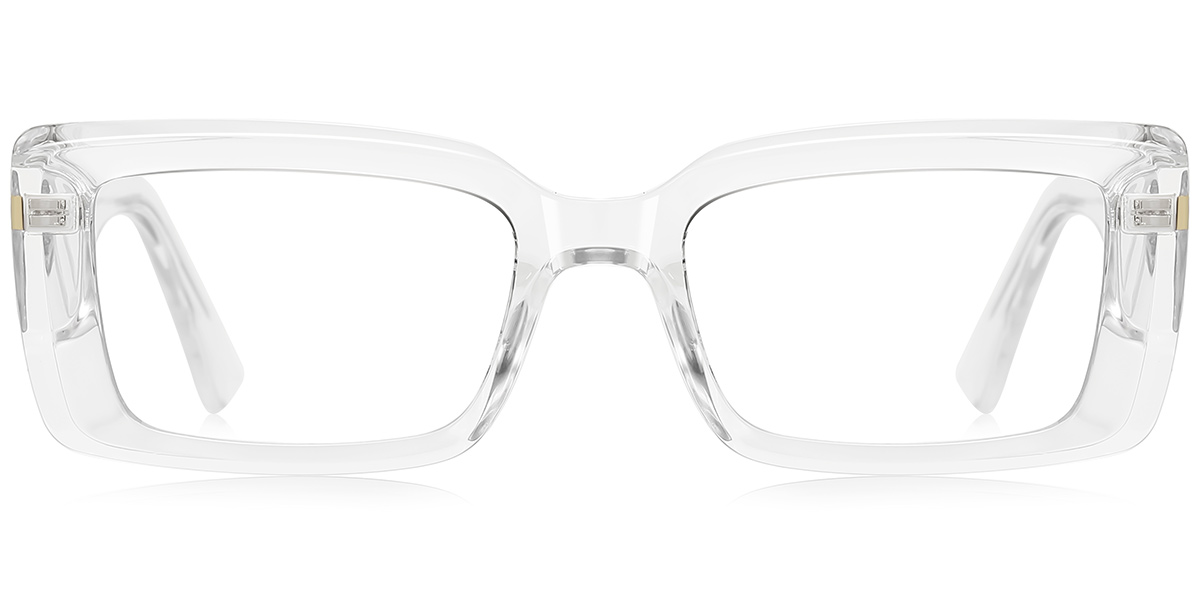 Rectangle Blue Light Blocking Glasses translucent