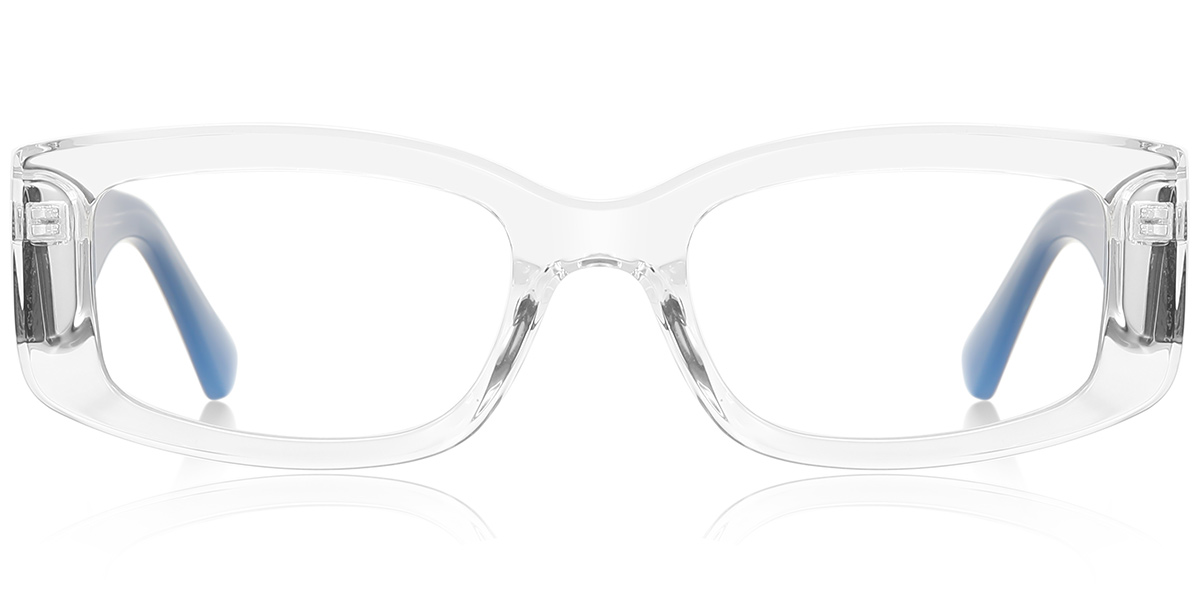 Rectangle Blue Light Blocking Glasses translucent