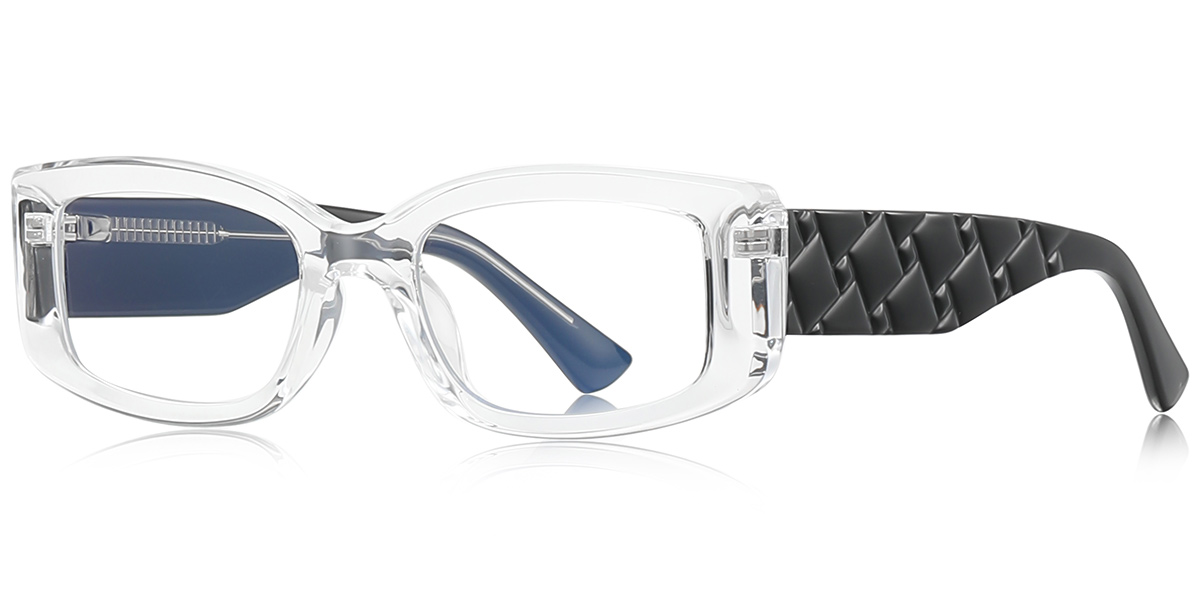 Rectangle Blue Light Blocking Glasses translucent