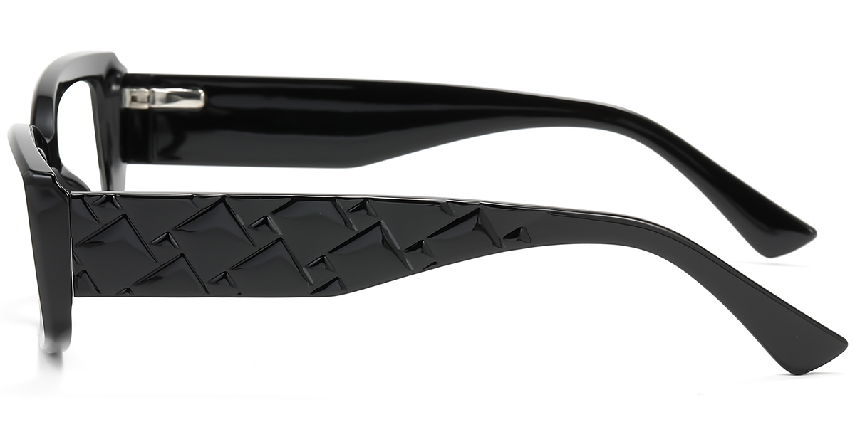 Rectangle Blue Light Blocking Glasses black