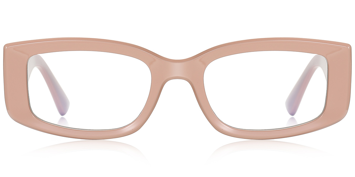 Rectangle Blue Light Blocking Glasses pink