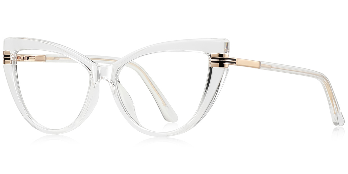 Cat Eye Blue Light Blocking Glasses translucent