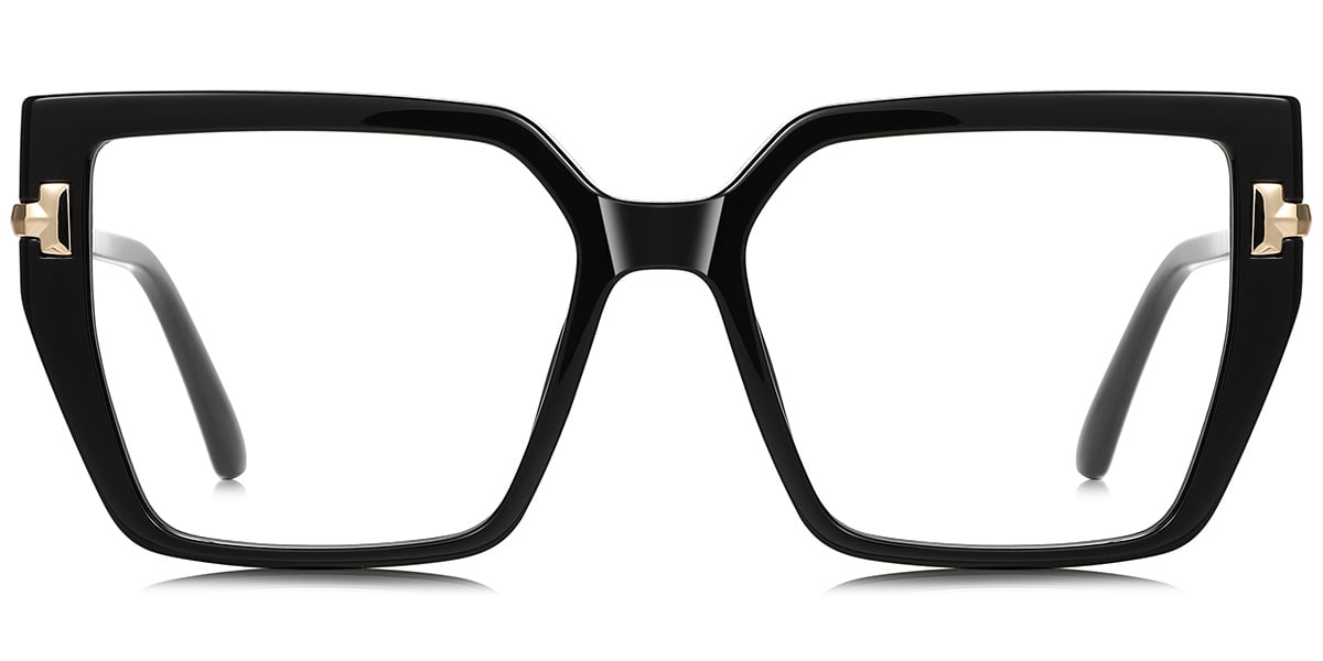 Square Blue Light Blocking Glasses black