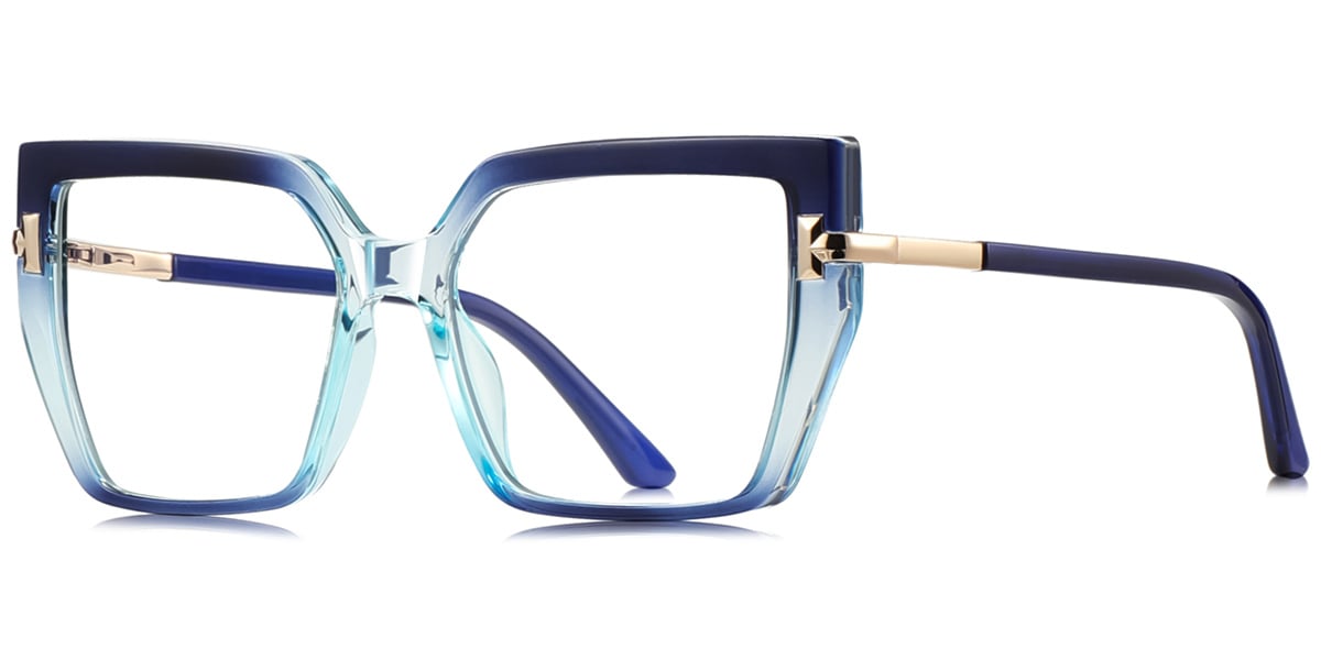 Square Blue Light Blocking Glasses gradient_blue