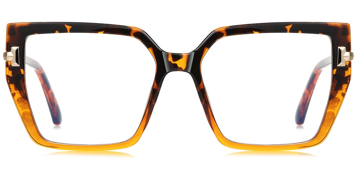Square Blue Light Blocking Glasses tortoiseshell
