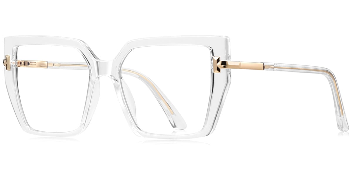 Square Blue Light Blocking Glasses translucent