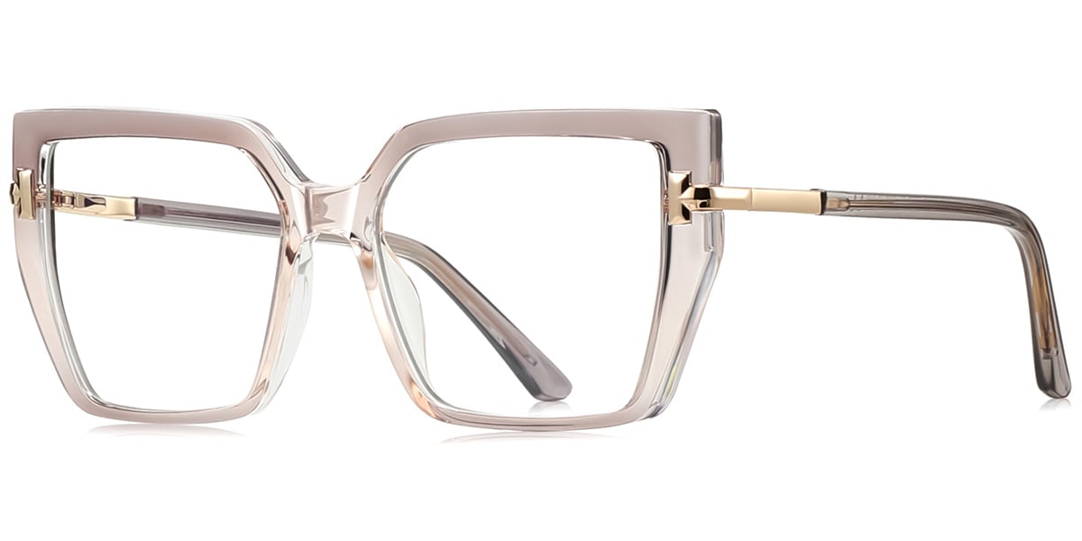 Square Blue Light Blocking Glasses gradient_grey