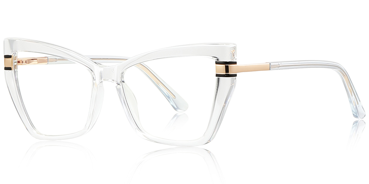 Rectangle Blue Light Blocking Glasses translucent
