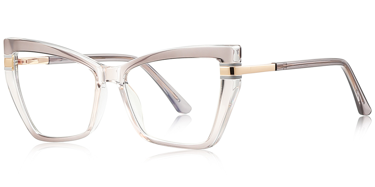 Rectangle Blue Light Blocking Glasses gradient_grey