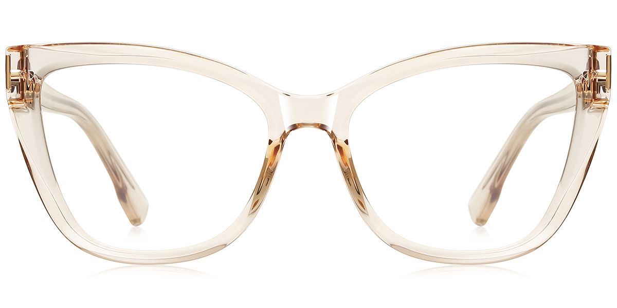 Square Blue Light Blocking Glasses translucent-brown
