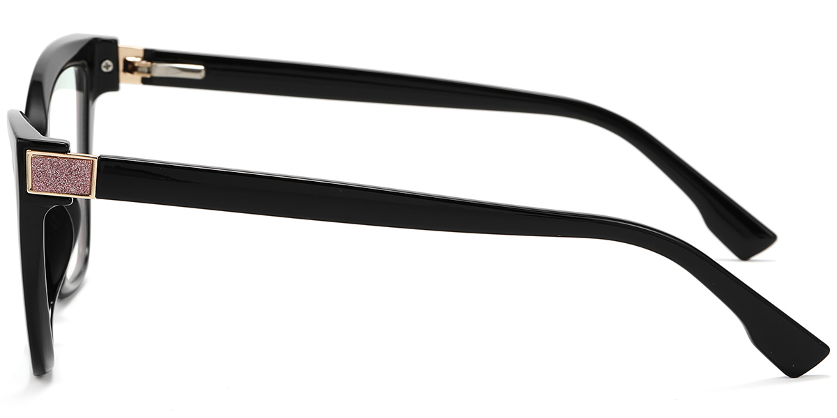 Square Blue Light Blocking Glasses black