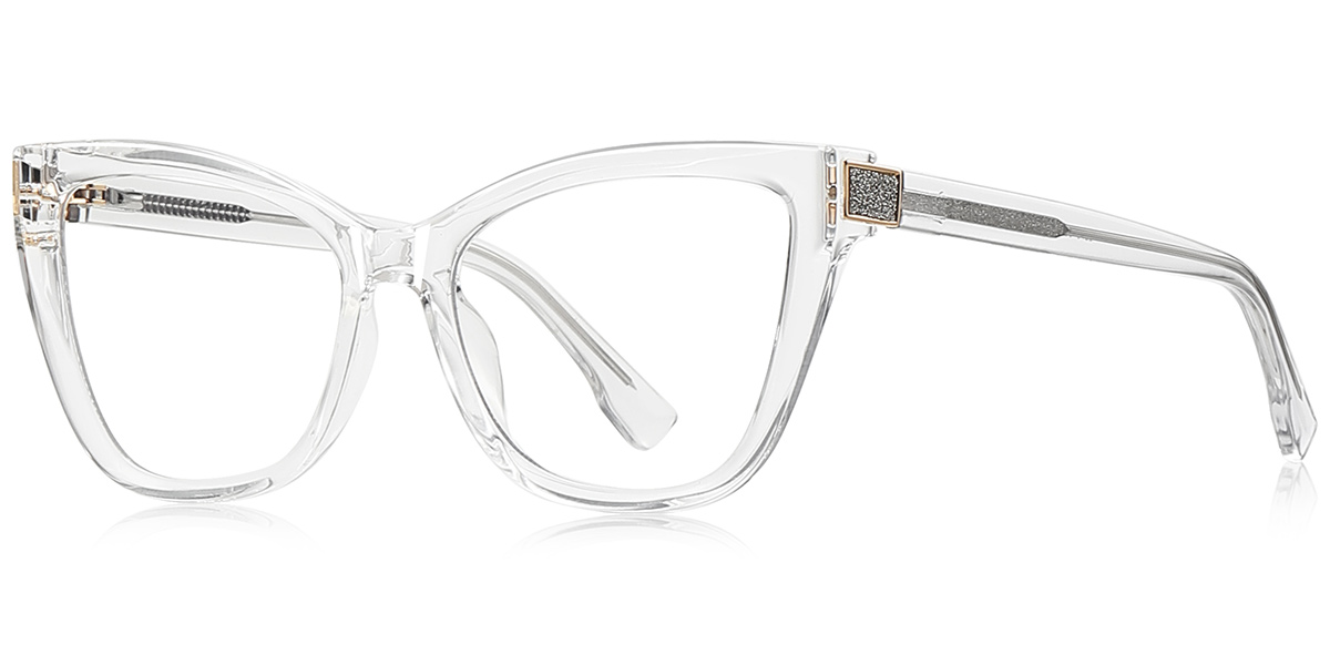 Square Blue Light Blocking Glasses translucent