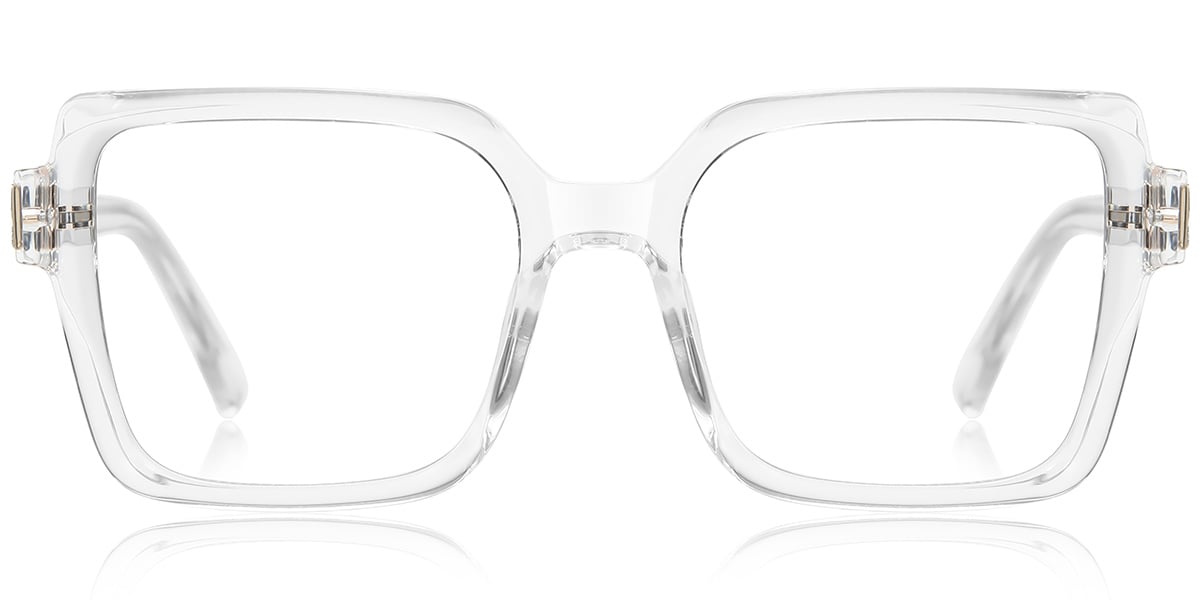 Square Blue Light Blocking Glasses translucent