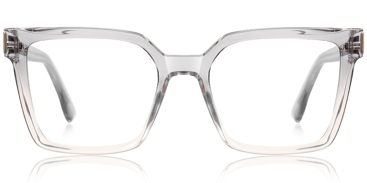 Square Blue Light Blocking Glasses gradient_grey