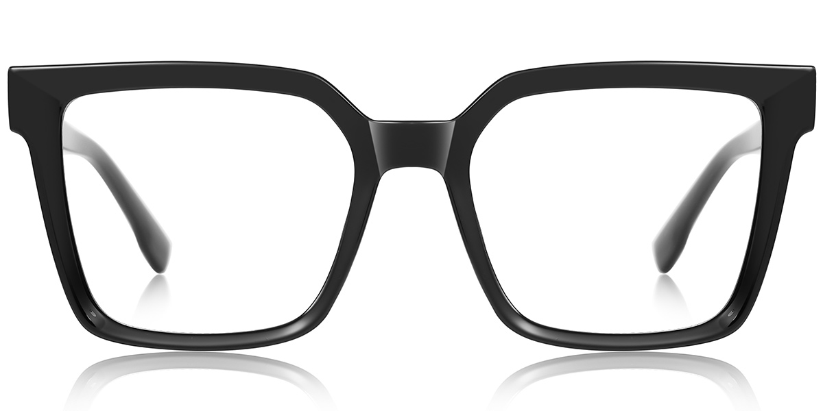 Square Blue Light Blocking Glasses black