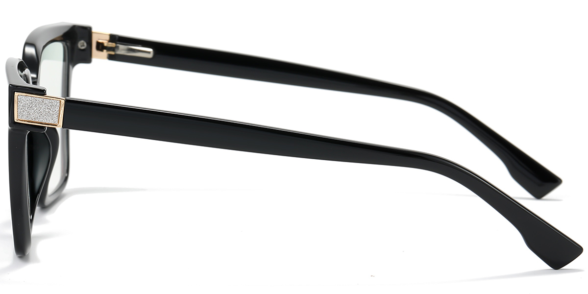Square Blue Light Blocking Glasses black