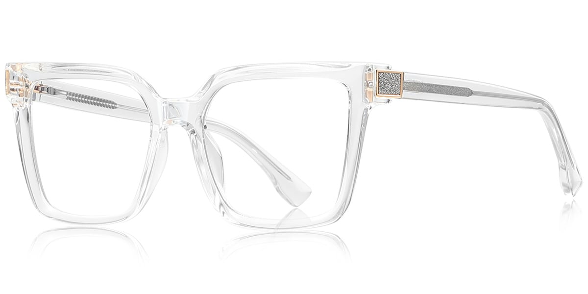 Square Blue Light Blocking Glasses translucent