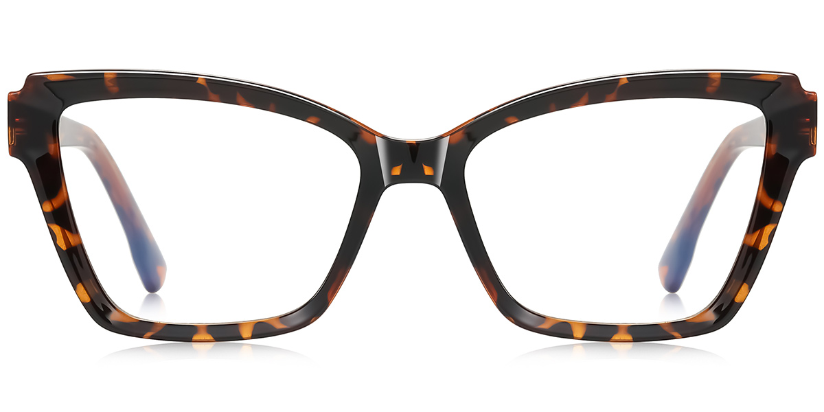 Rectangle Blue Light Blocking Glasses tortoiseshell