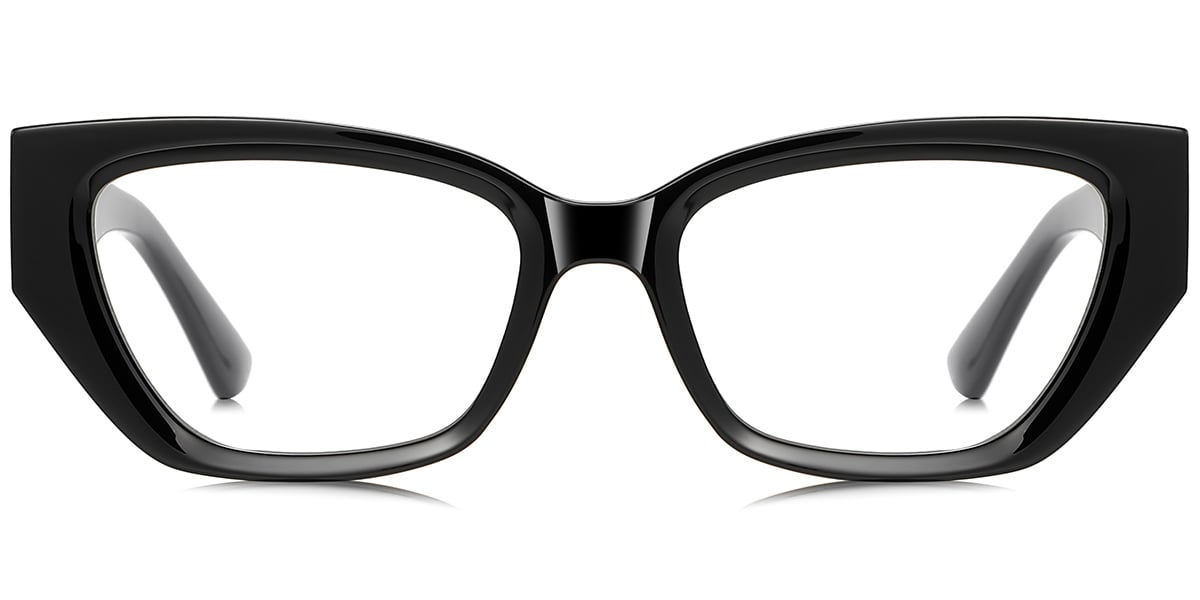 Rectangle Blue Light Blocking Glasses black