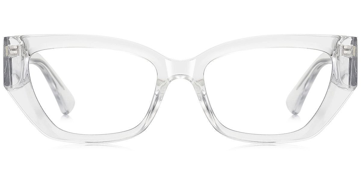 Rectangle Blue Light Blocking Glasses translucent