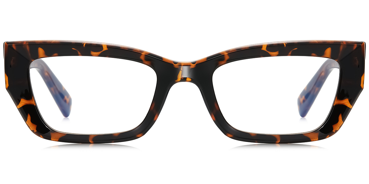 Rectangle Blue Light Blocking Glasses tortoiseshell