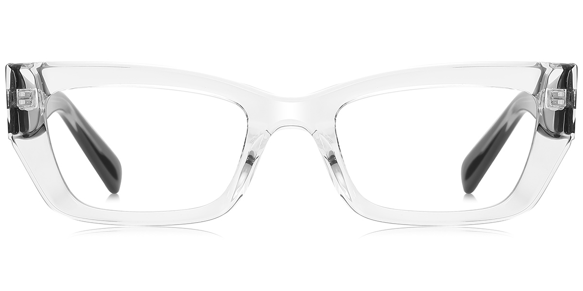 Rectangle Blue Light Blocking Glasses translucent