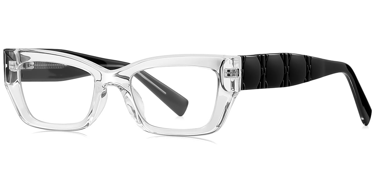 Rectangle Blue Light Blocking Glasses translucent