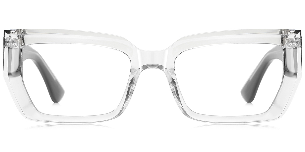 Rectangle Blue Light Blocking Glasses translucent