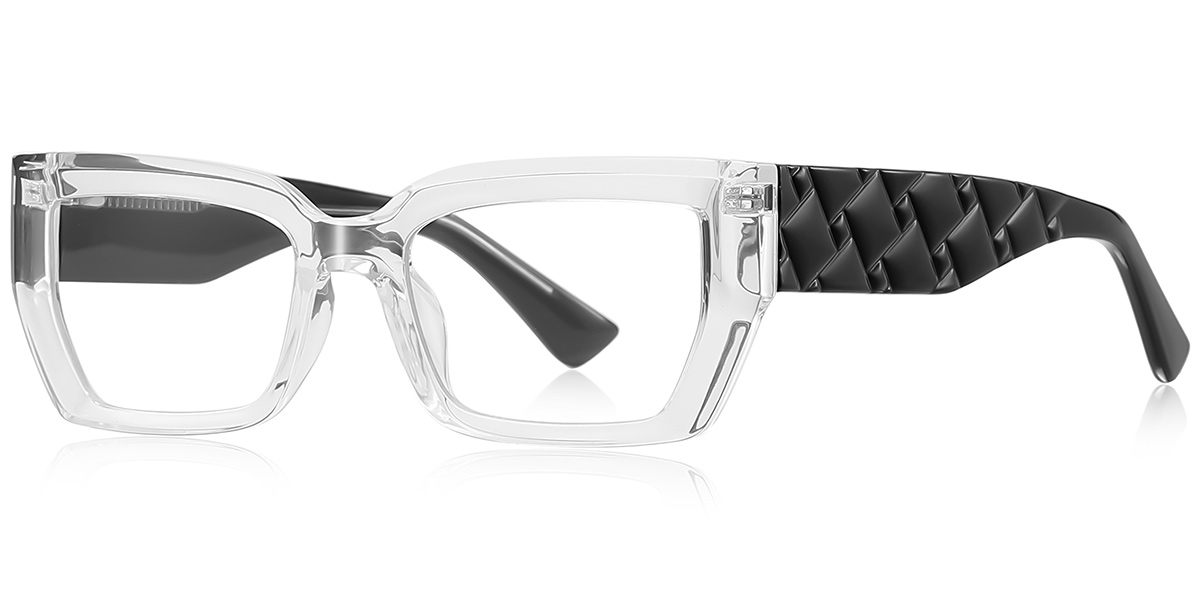 Rectangle Blue Light Blocking Glasses translucent