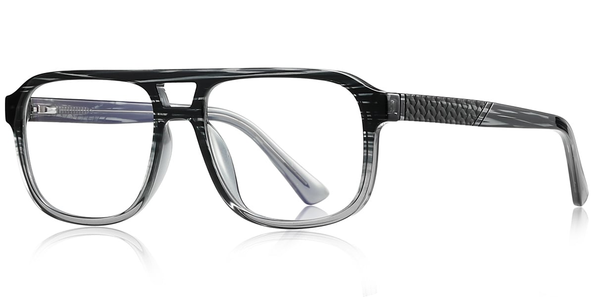 Aviator Blue Light Blocking Glasses pattern-grey