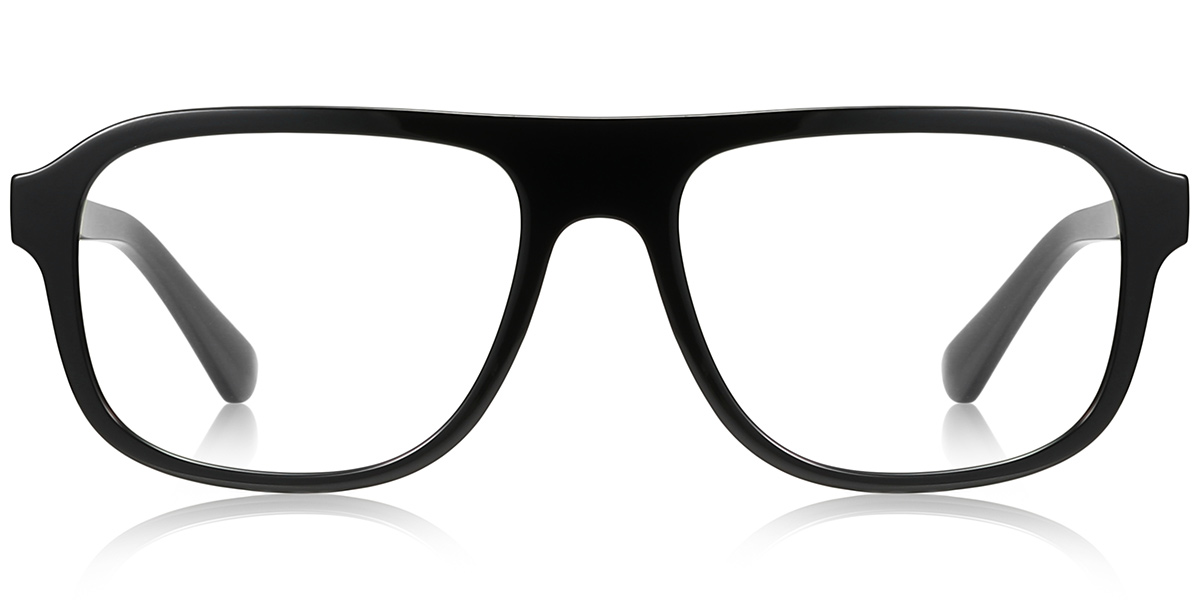 Square Blue Light Blocking Glasses black