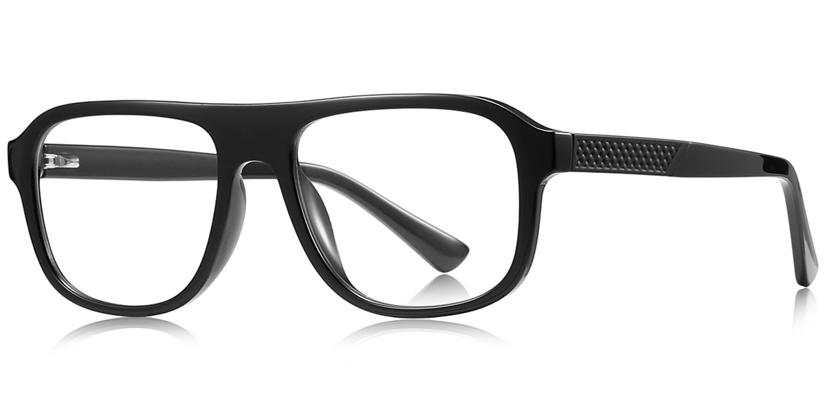 Square Blue Light Blocking Glasses black