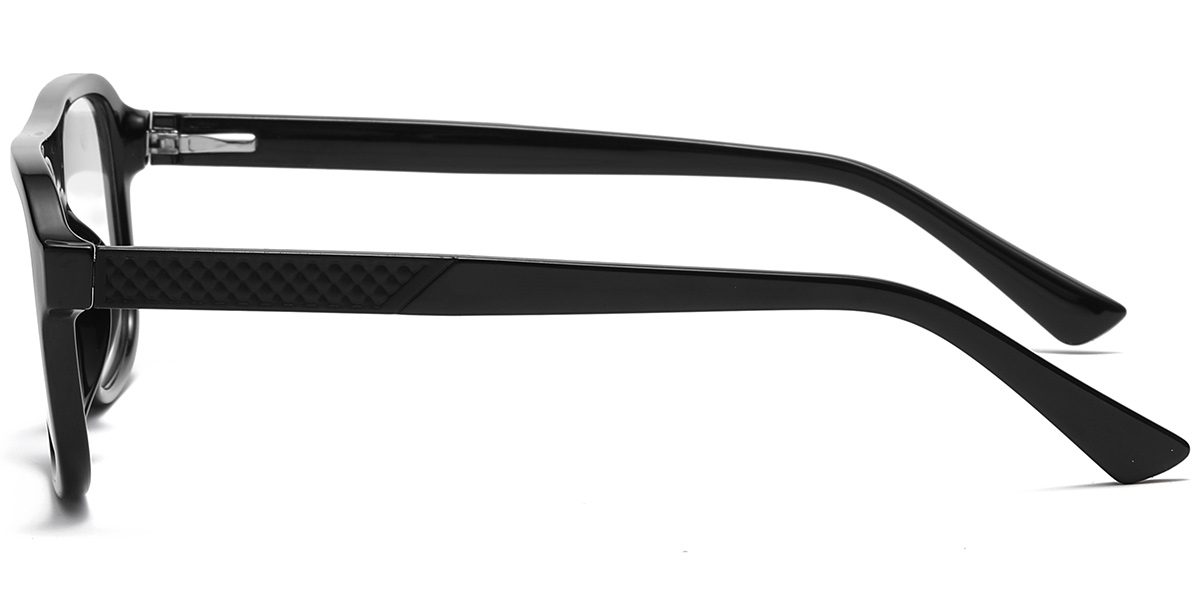 Square Blue Light Blocking Glasses black