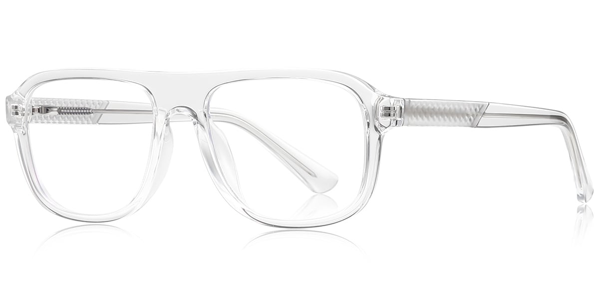 Square Blue Light Blocking Glasses translucent