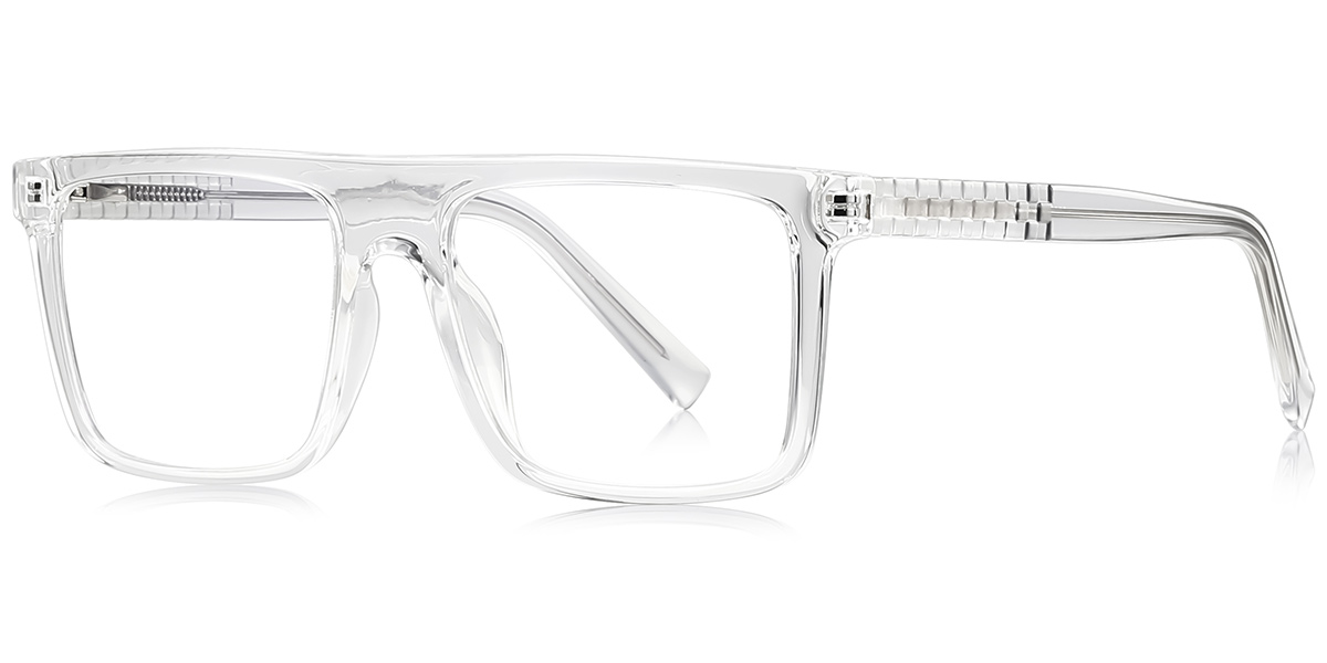 Square Blue Light Blocking Glasses translucent