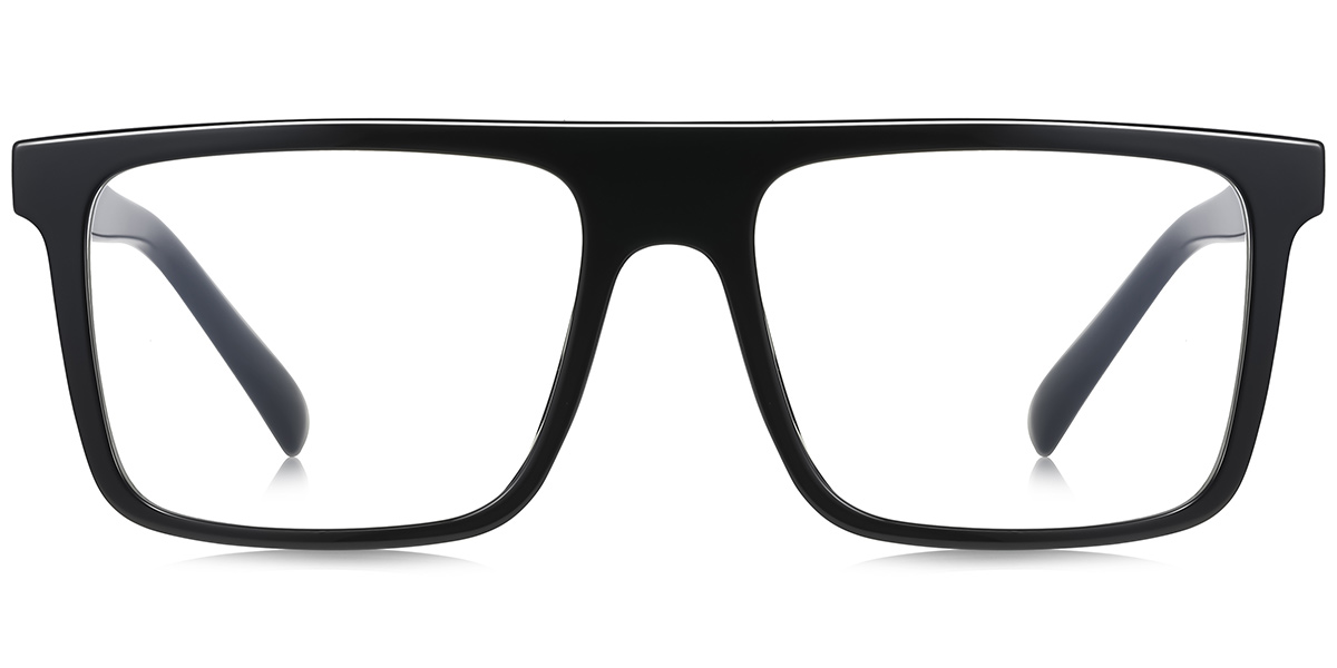Square Blue Light Blocking Glasses black