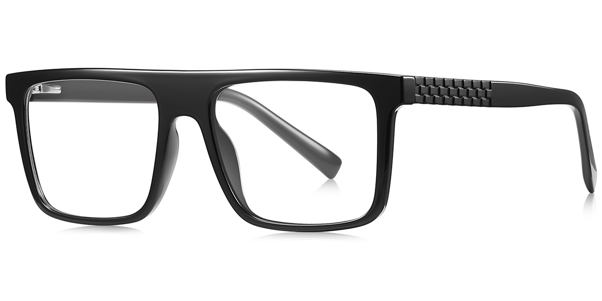 Square Blue Light Blocking Glasses black