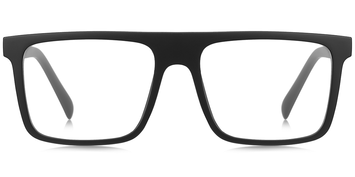 Square Blue Light Blocking Glasses matte-black