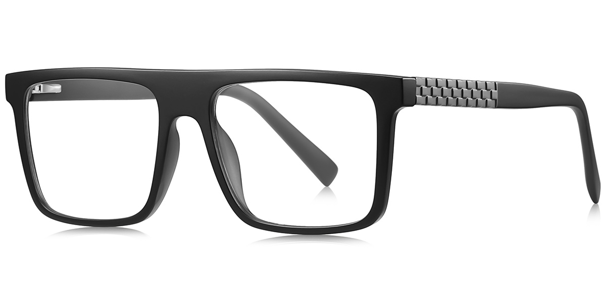 Square Blue Light Blocking Glasses matte-black