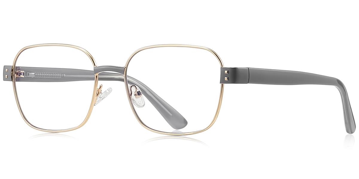 Square Blue Light Blocking Glasses grey