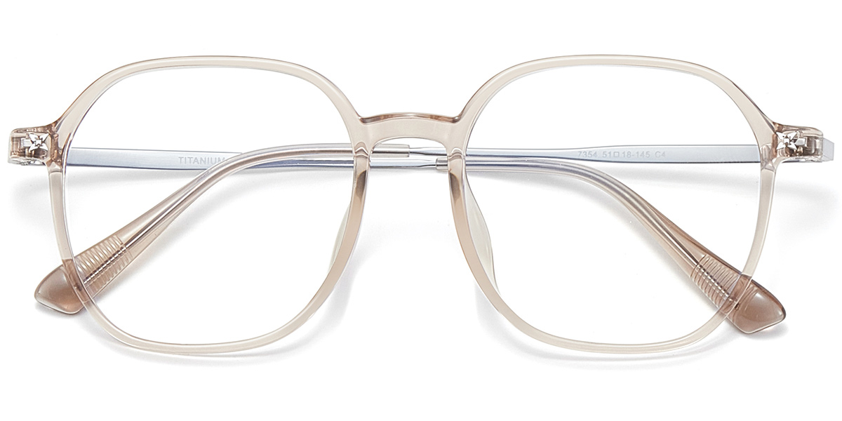 Acetate & Titanium Square Frame F10001