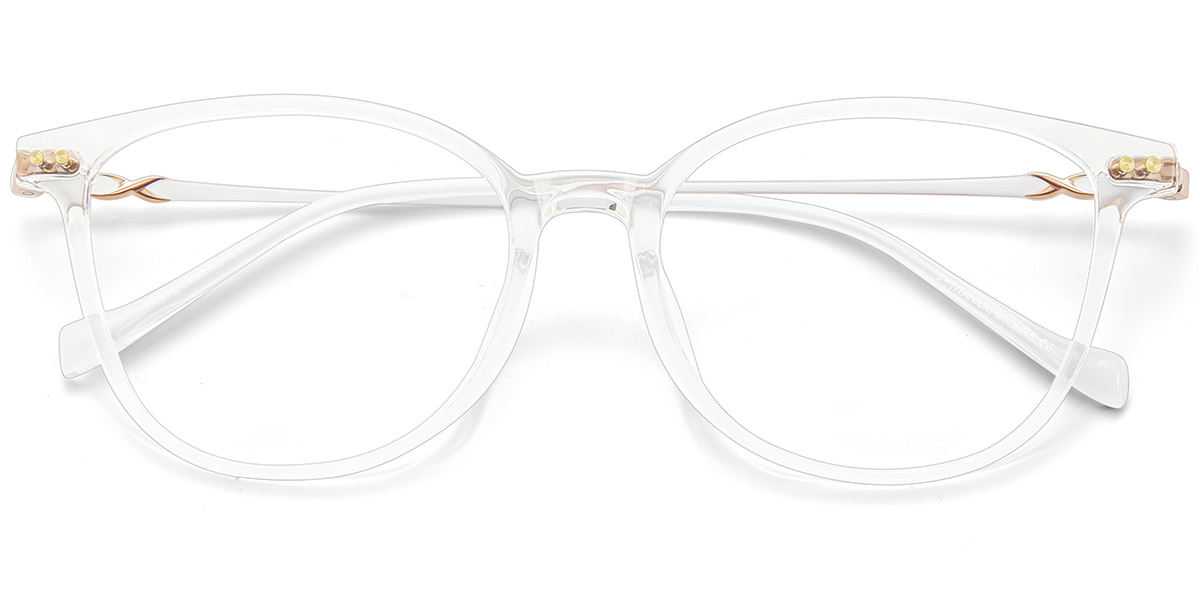 Acetate & Titanium Square Frame F10053