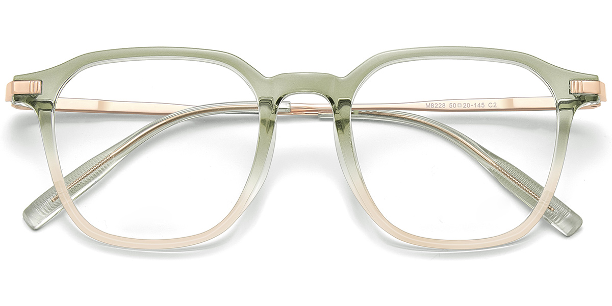 Acetate & Titanium Square Frame F10054
